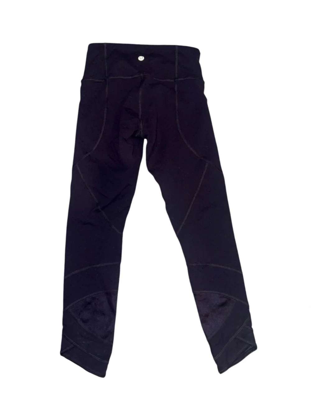 Lululemon Nulu Dark Purple Mesh Panel High Rise Leggings Size 2